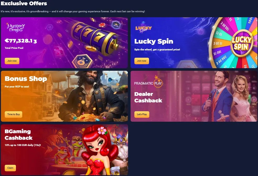Joo Casino Exclusive Offers 332x221