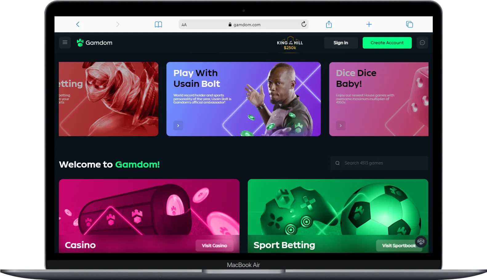 Gamdom Casino Laptop 768x441