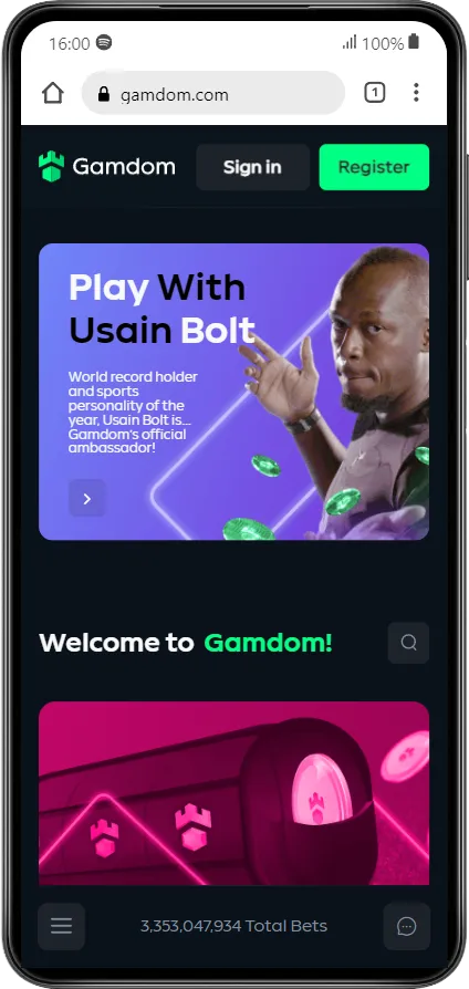 Gamdom Casino Mobile