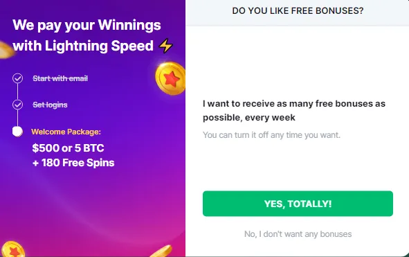 Bitstarz Reg Free Bonus 332x221