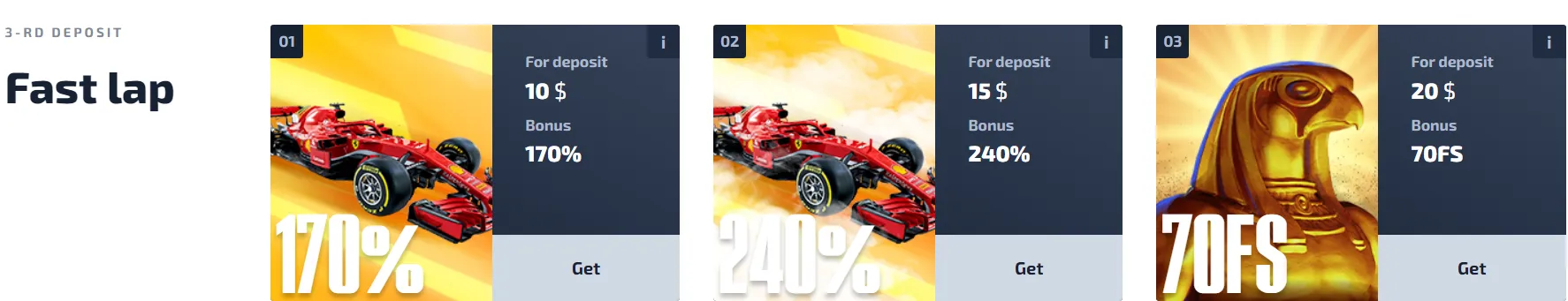 F1 Casino 3rd Bonus 332x221