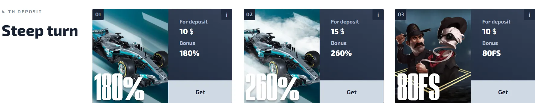 F1 Casino 4th Bonus 332x221