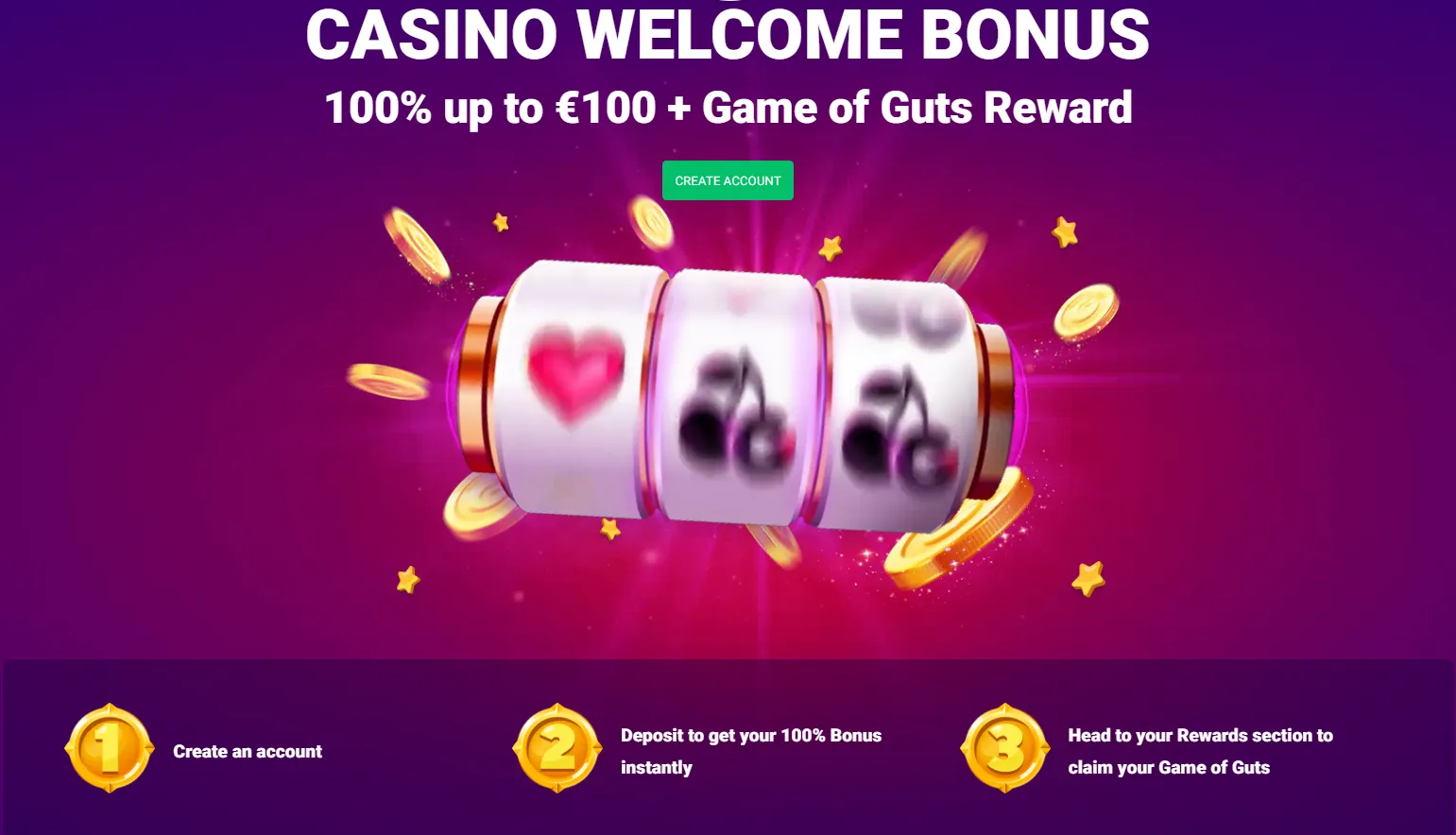 Guts Welcome Bonus 332x221