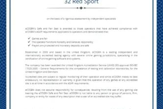 32 Red Casino Auditors Sport 332x221