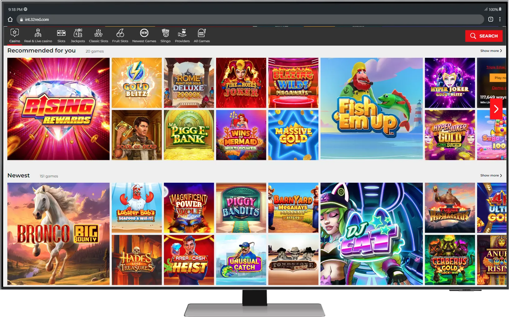 32Red Casino Desktop 768x478