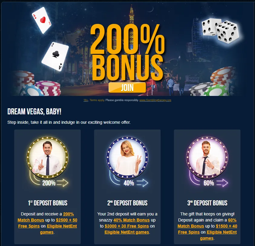 Dream Vegas Casino Bonus