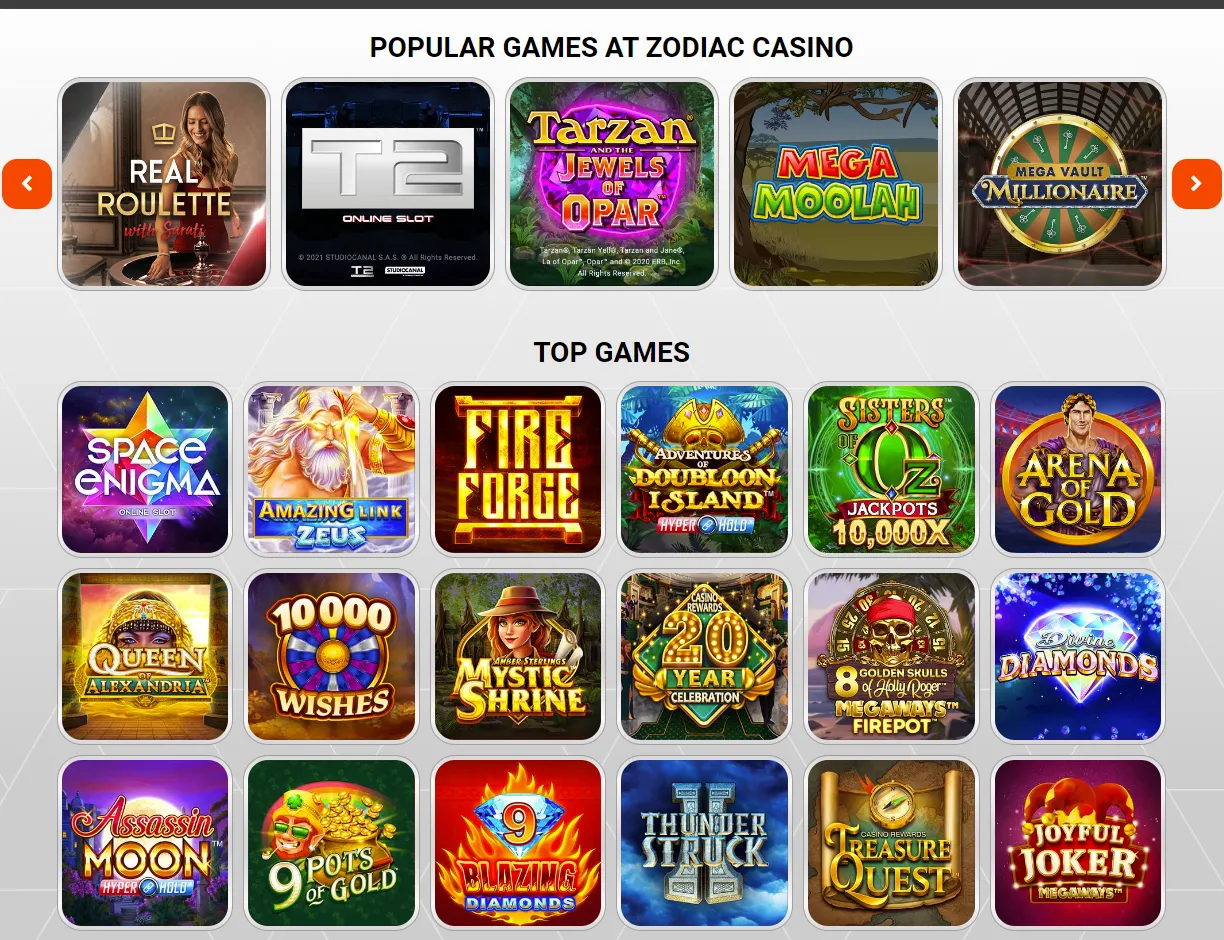 Zodiac Casino Games 200x154