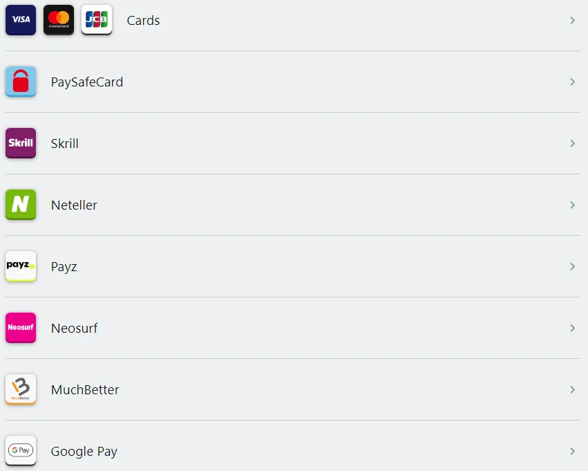 Casino Classic Deposits 332x221