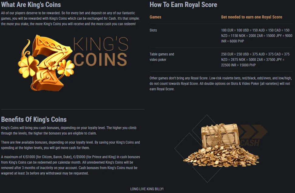 King Billy Casino Vip Club 3 332x221