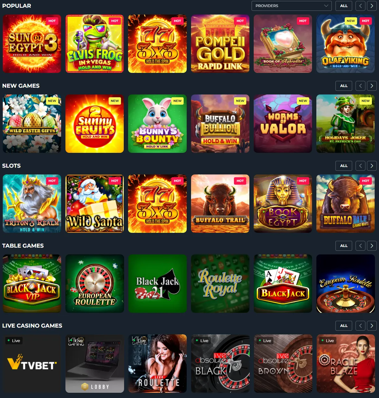 Loki Casino Games 332x221