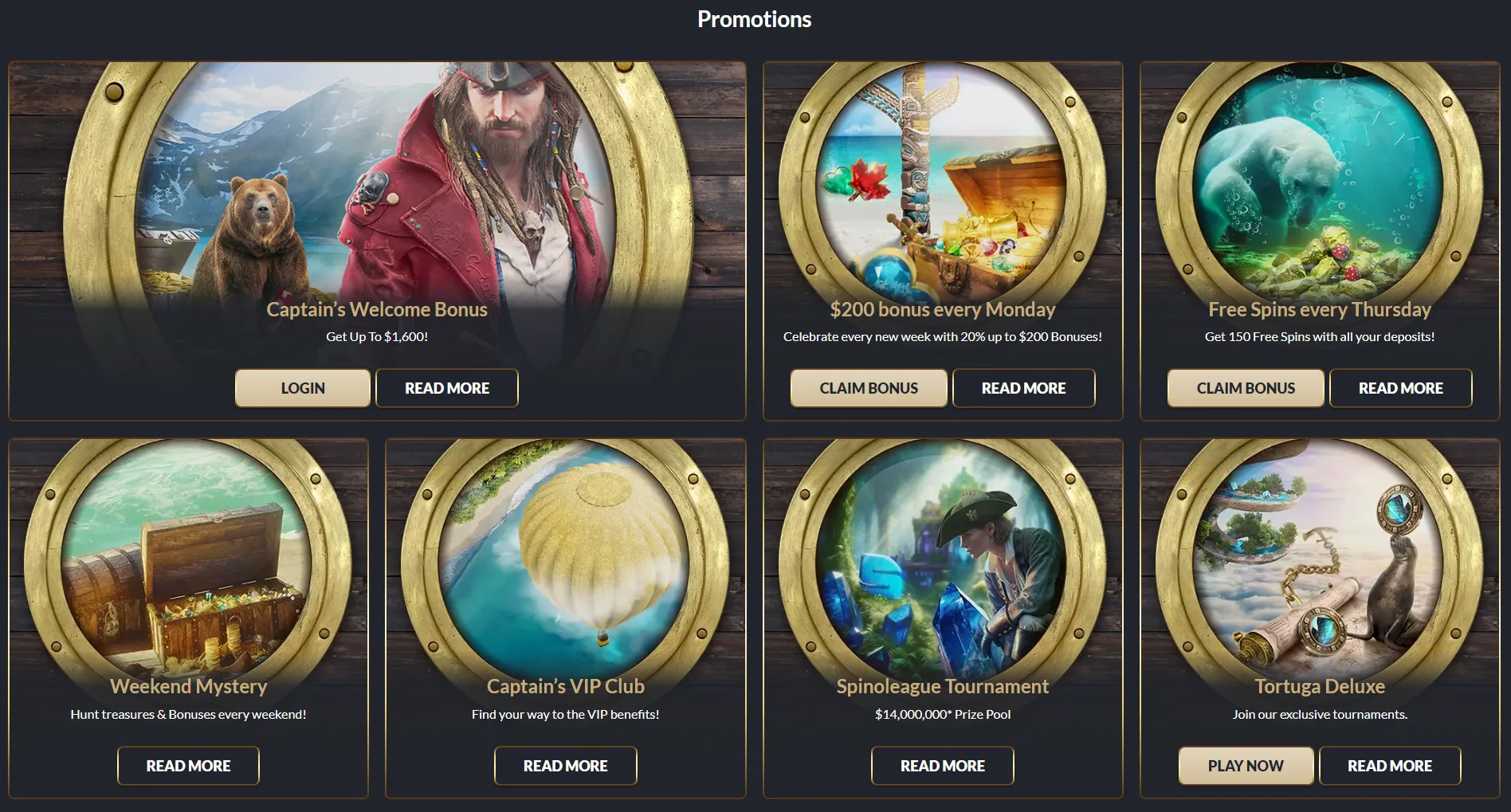 Tortuga Casino Bonuses Tournaments 332x221