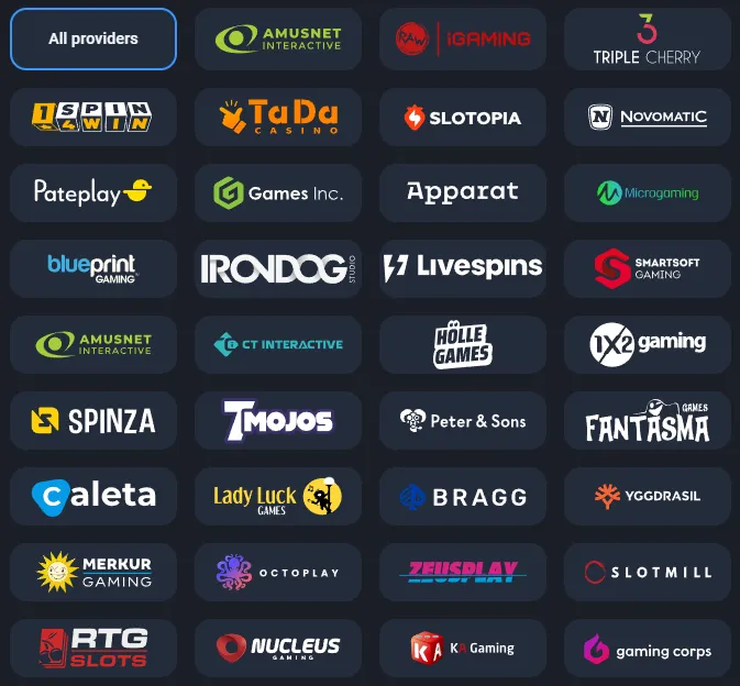 Twin Casino Providers 332x221