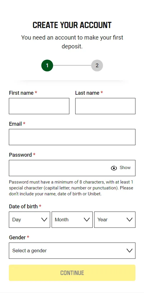 Unibet Casino Registration 332x221
