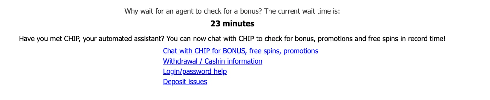 Zodiac Casino Support Response Time 332x221