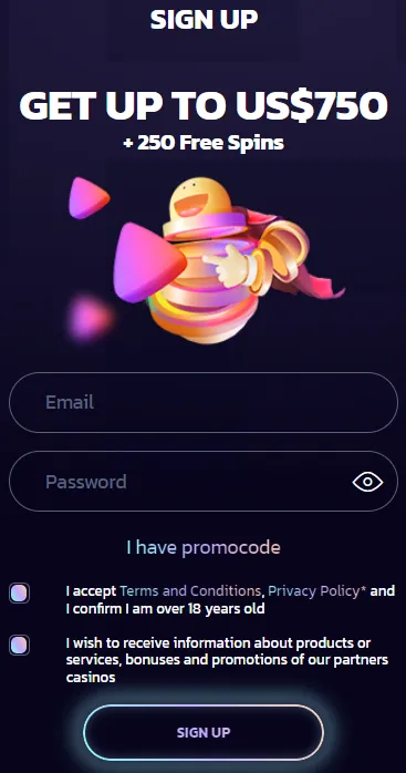 21bit Casino Registration 332x221