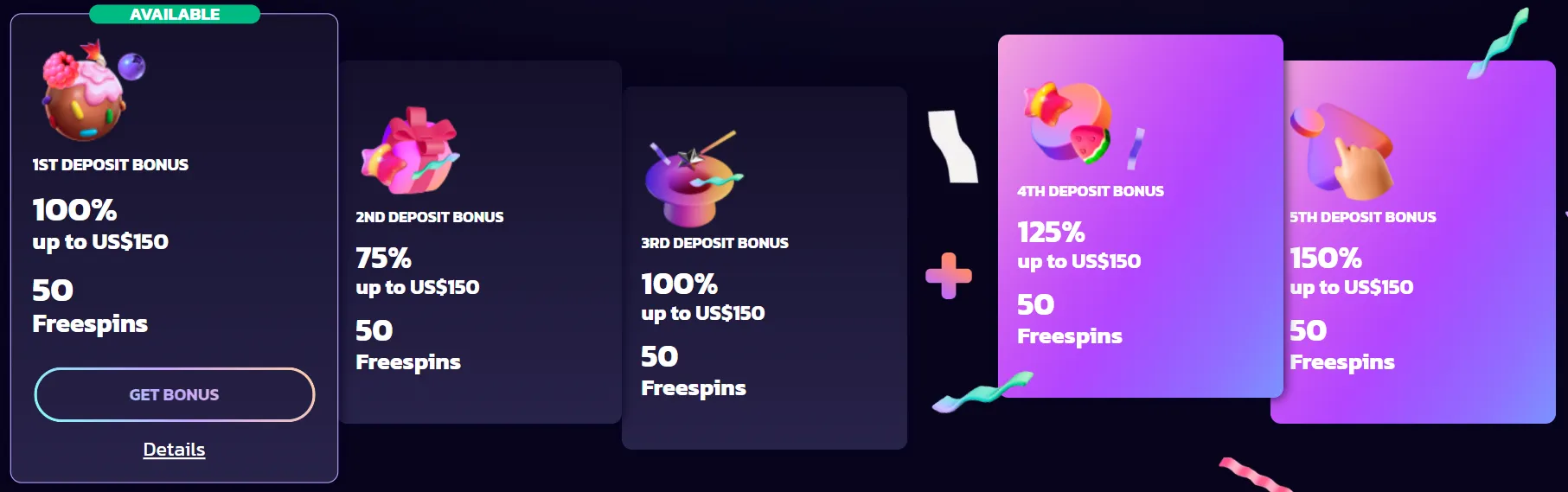 21bit Casino Welcome Bonus 332x221