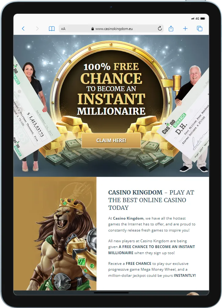 Casino Kingdom Tablet