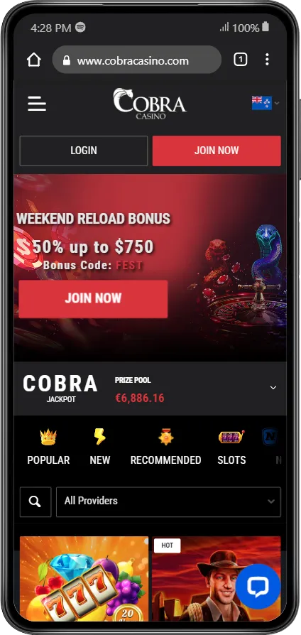 Cobra Casino Mobile