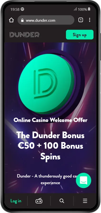 Dunder Casino Mobile