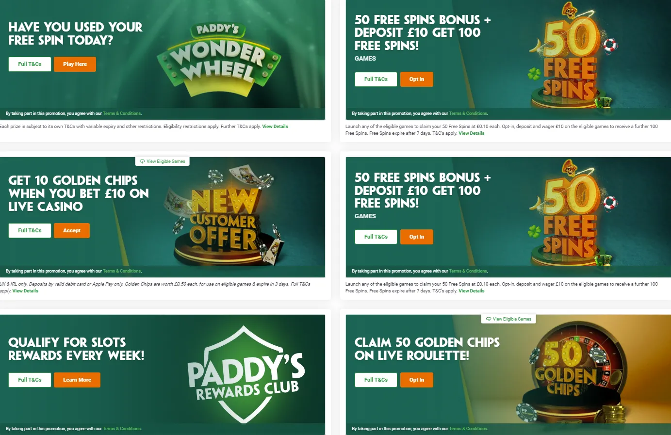Paddy Power Casino Bonuses 200x130