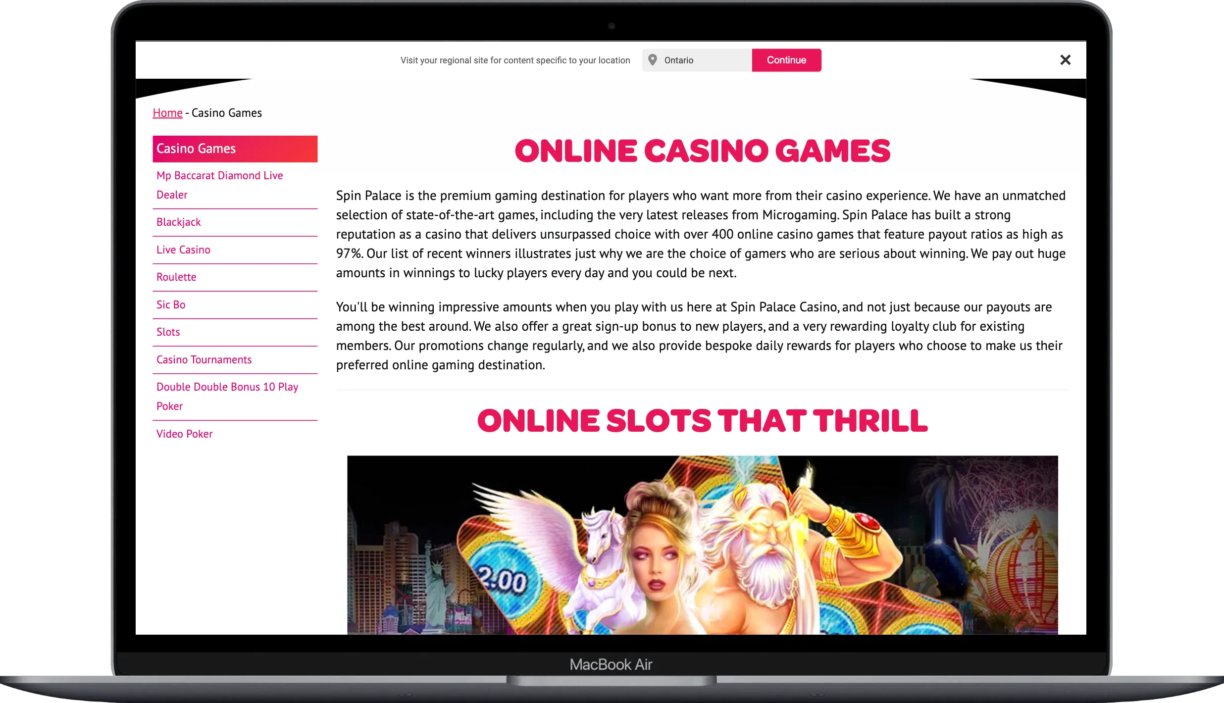 Spin Palace Casino Laptop 768x441
