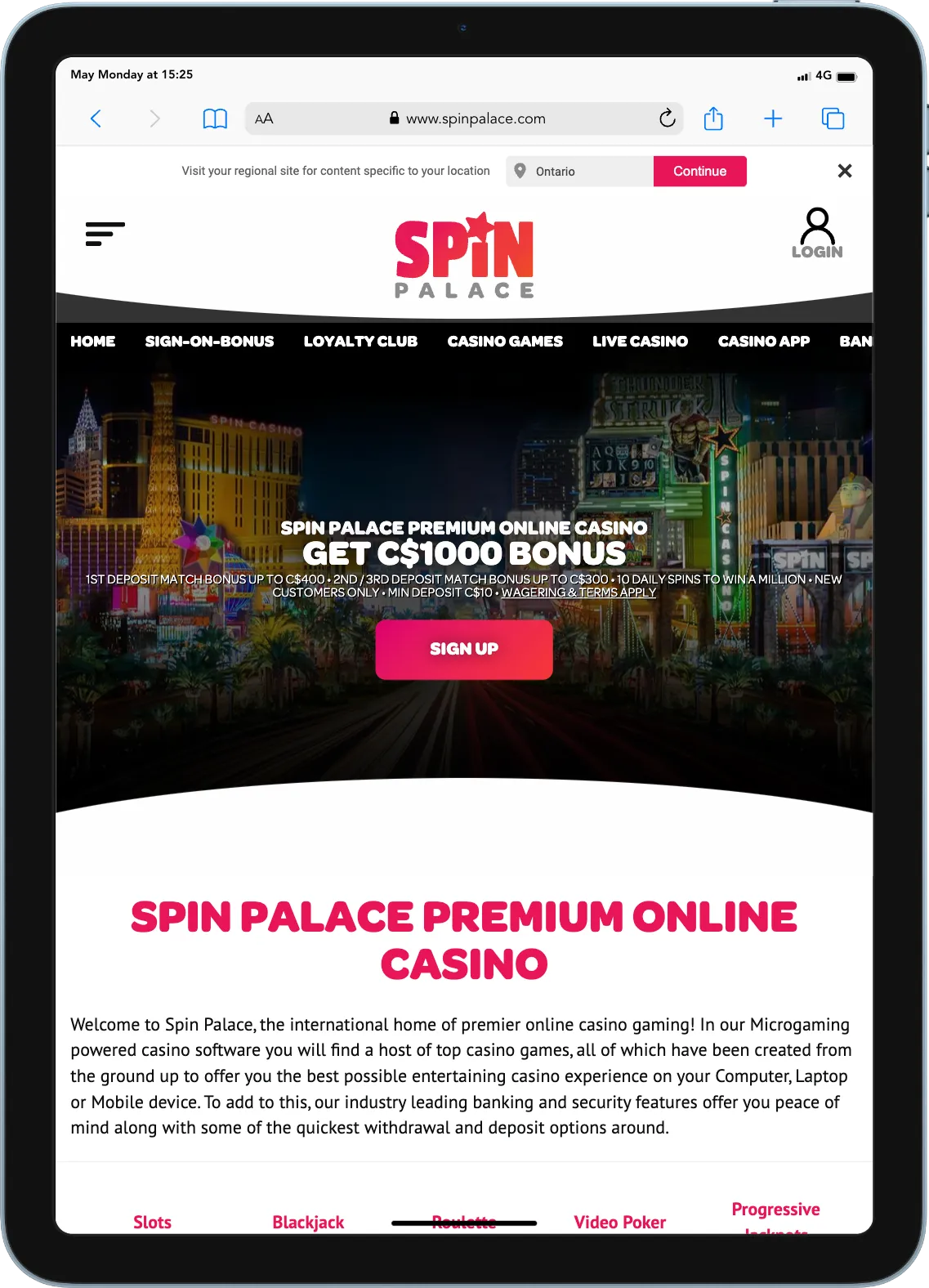 Spin Palace Casino Tablet 768x1065