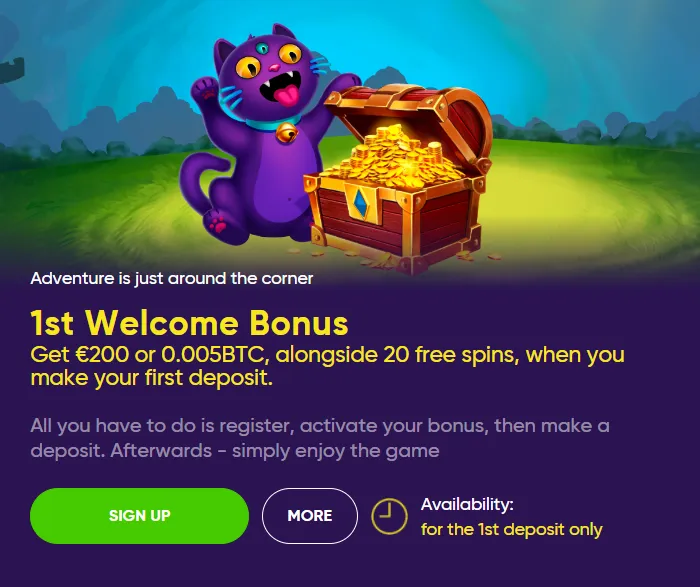 Baocasino 1st Welcome Bonus 332x221