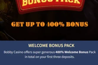 Bobby Welcome Bonus Pack 332x221