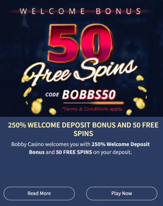 Bobby Welcome Bonus 332x221