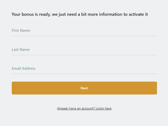 Casino Action Registration 332x221