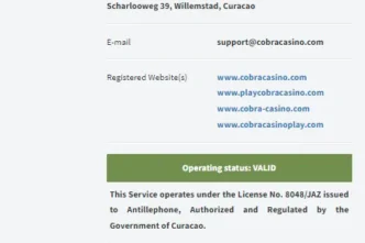 Cobra Casino License 332x221
