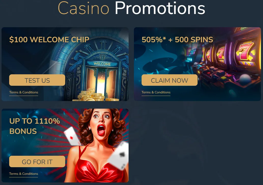 Limit Less Casino Bonuses 332x221