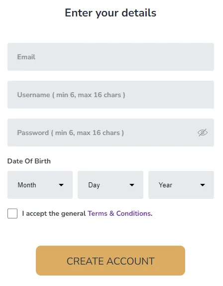 Limit Less Casino Registration 332x221