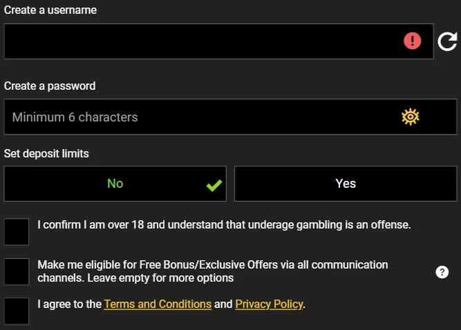 Mega Casino Registration 4 332x221