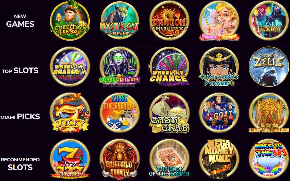 Miami Club Casino Games 332x221