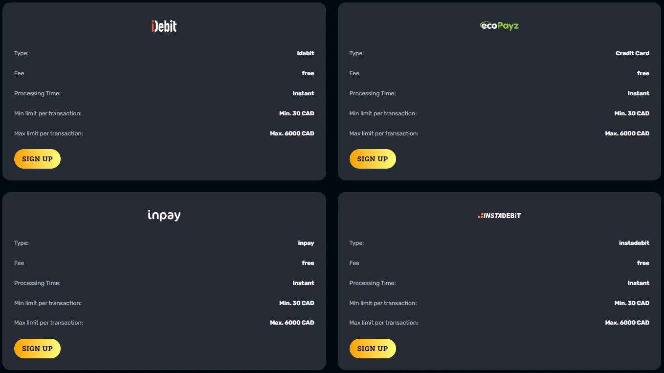 Rocketplay Casino Withdrawal Methods2 332x221