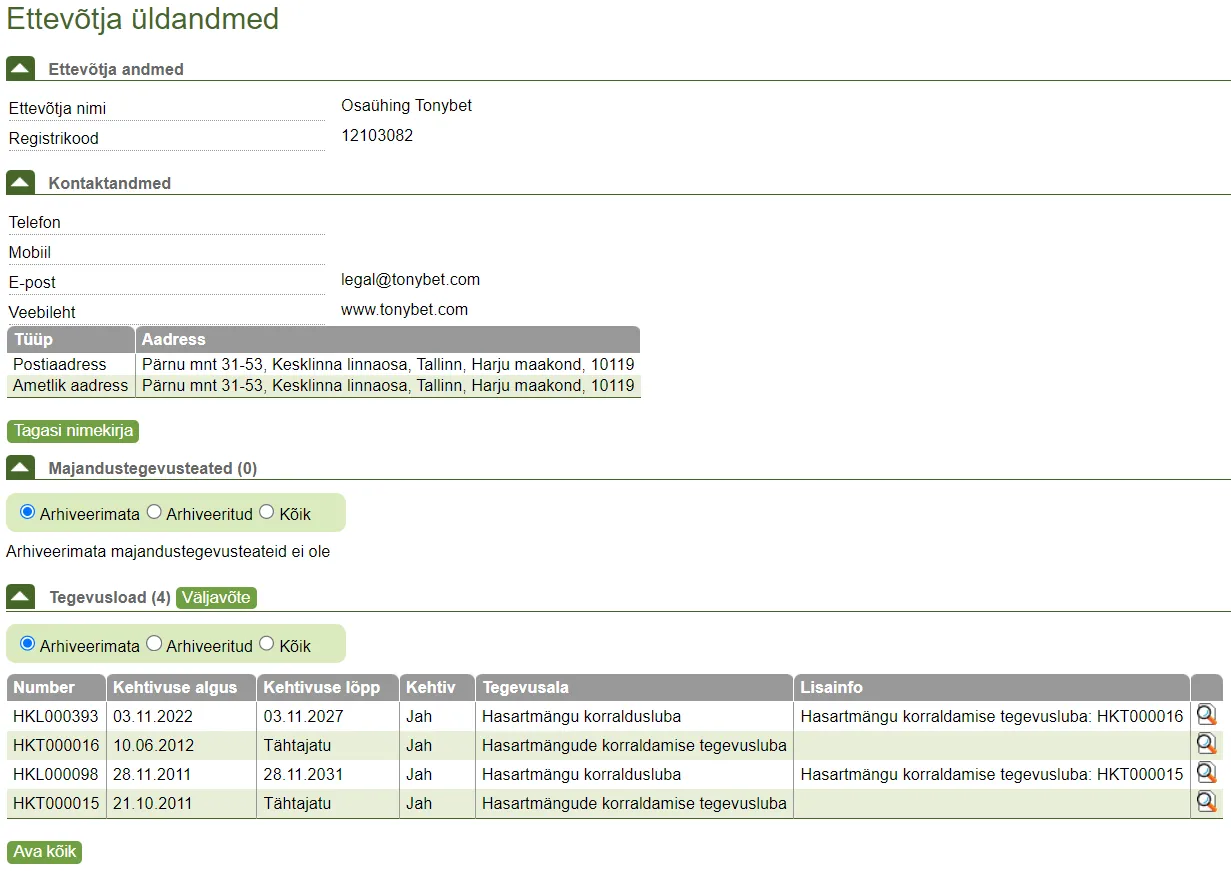 Tonybet License 332x221