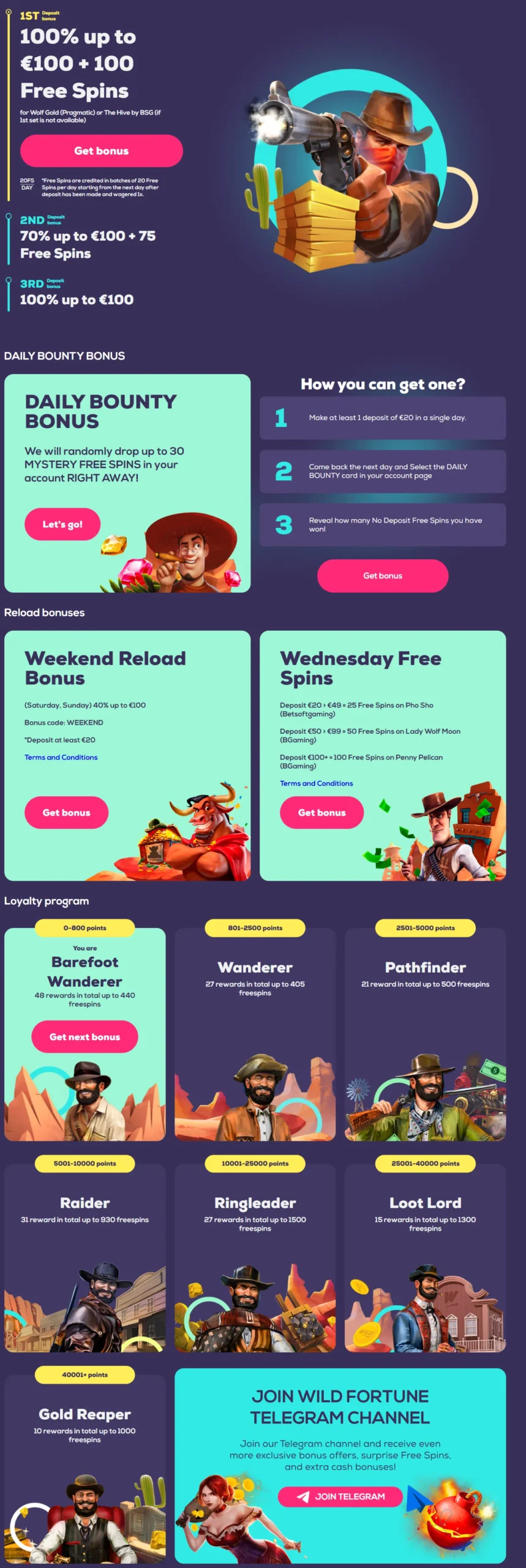 Wild Fortune Bonuses 332x221