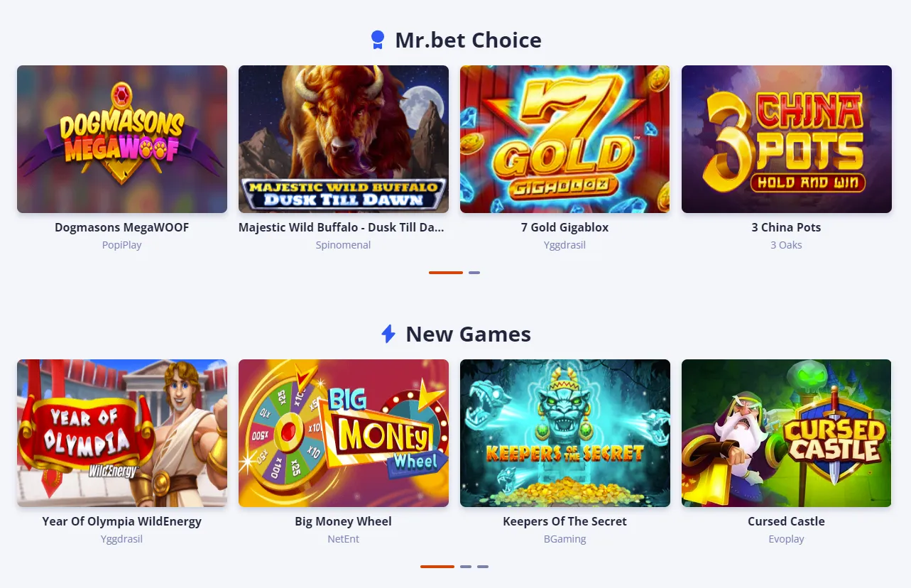 MrBet Casino Games