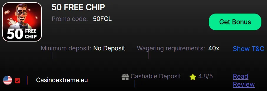 Extreme Casino Bonus 5 332x221