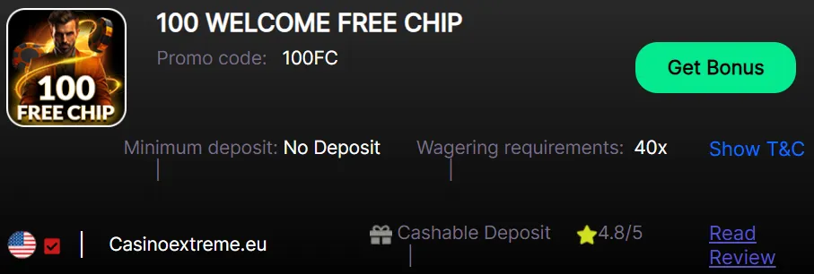 Extreme Casino Bonus 8 332x221