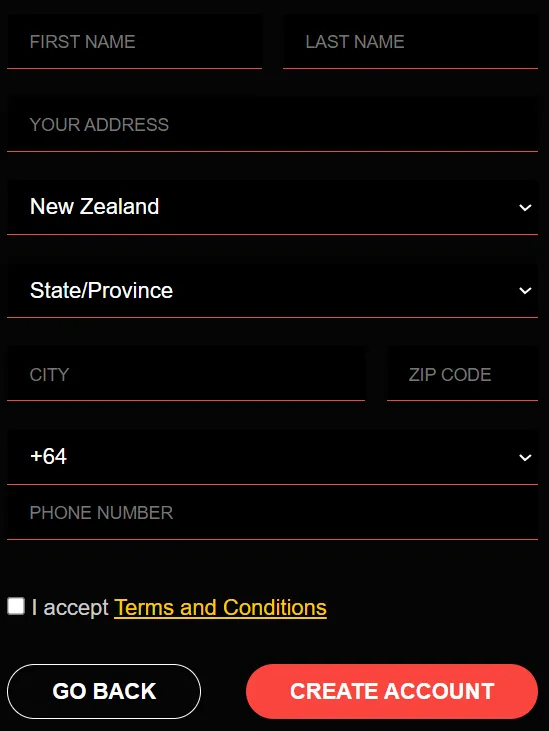 Extreme Casino Registration 2 332x221